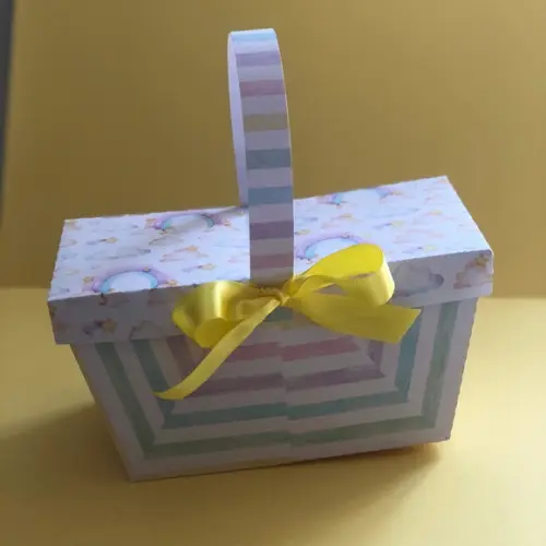 Cesta Piquenique Personalizada no Tema Arco-íris!