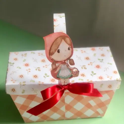Cesta Piquenique Personalizada no Tema Chapeuzinho Vermelho!
