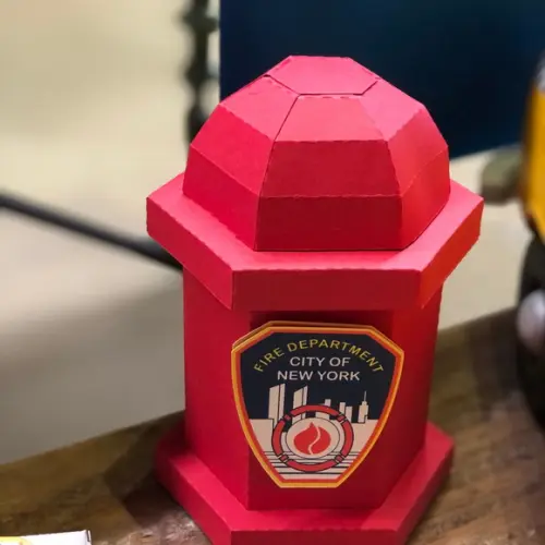 Hidrante 3d Personalizado No Tema Bombeiros De New York