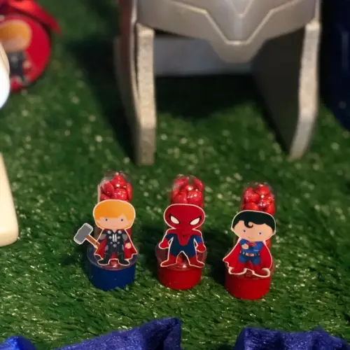 Kit 10 Mine Tubetes Personalizados Super Heróis