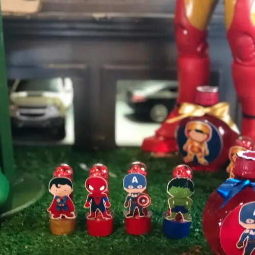 Kit 10 Mine Tubetes Personalizados Super Heróis