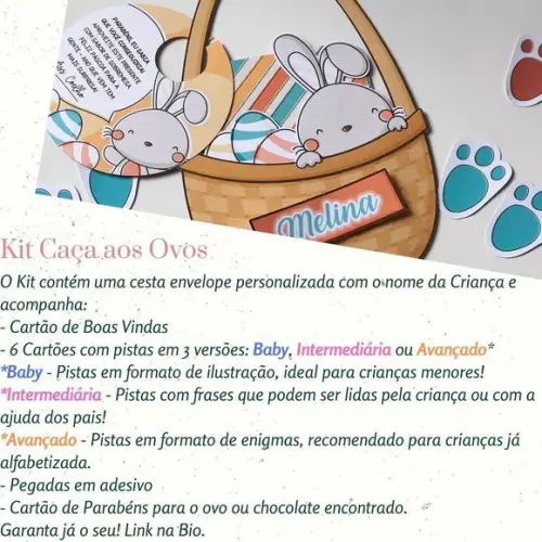 Kit Caça aos Ovos de Páscoa!