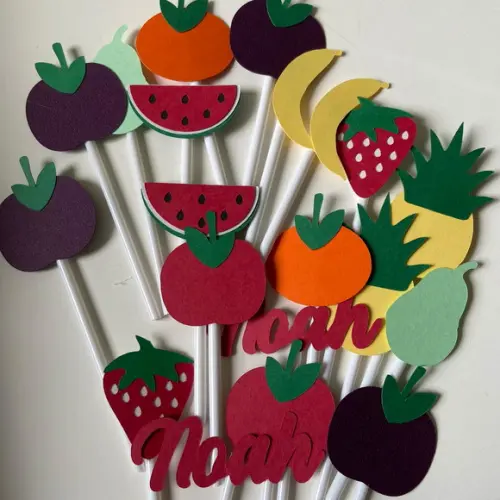 Kit Toppers para Docinhos em Camadas no Tema Frutinhas