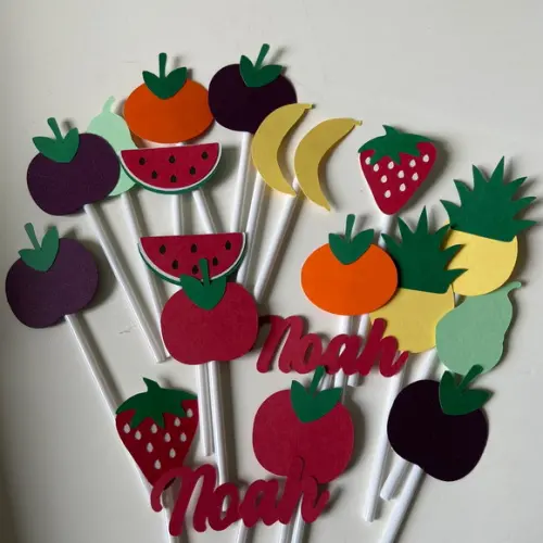 Kit Toppers para Docinhos em Camadas no Tema Frutinhas