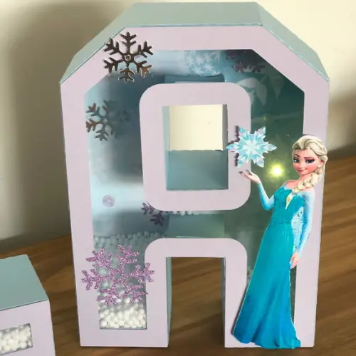 Letras e Números 3D! Personalizado na cor e tema da festa!