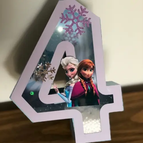 Letras e Números 3D! Personalizado na cor e tema da festa!