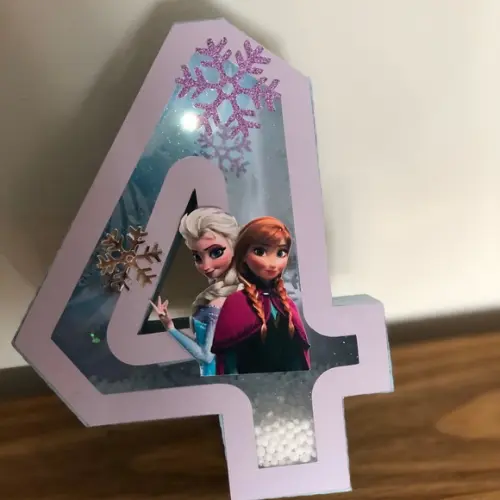 Letras e Números 3D! Personalizado na cor e tema da festa!