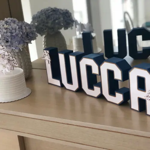 Letras e Números 3D! Personalizado na cor e tema da festa!