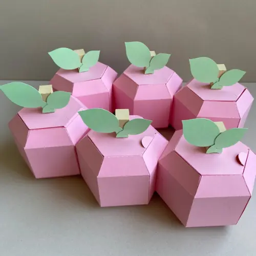Maçã e Laranja 3d Candy Colors Kit com 3 Unidades!