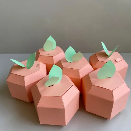 Maçã e Laranja 3d Candy Colors Kit com 3 Unidades!