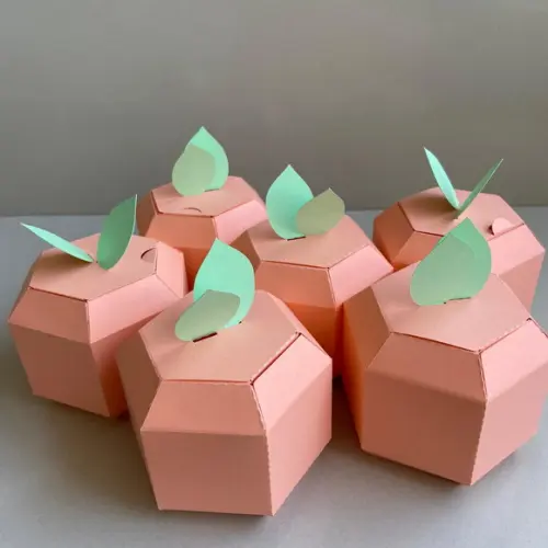 Maçã e Laranja 3d Candy Colors Kit com 3 Unidades!
