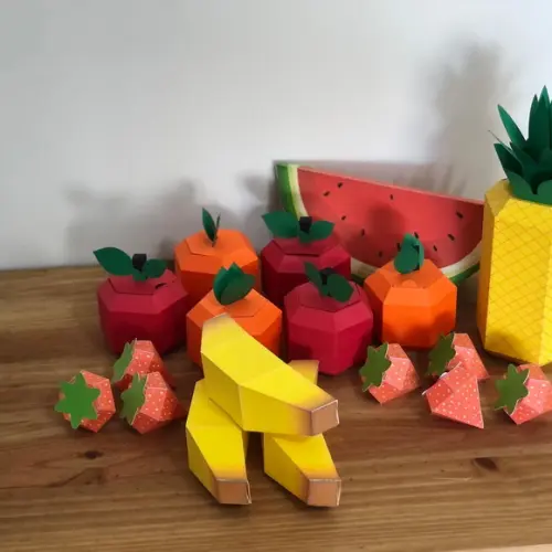 Morangos 3D Kit com 6 unidades!