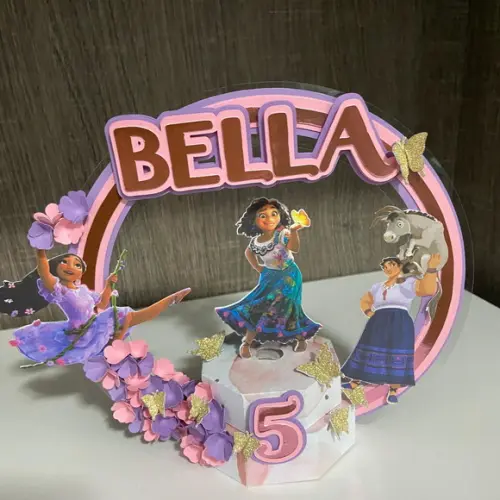 Topo de Bolo Personalizado no Tema Encanto!