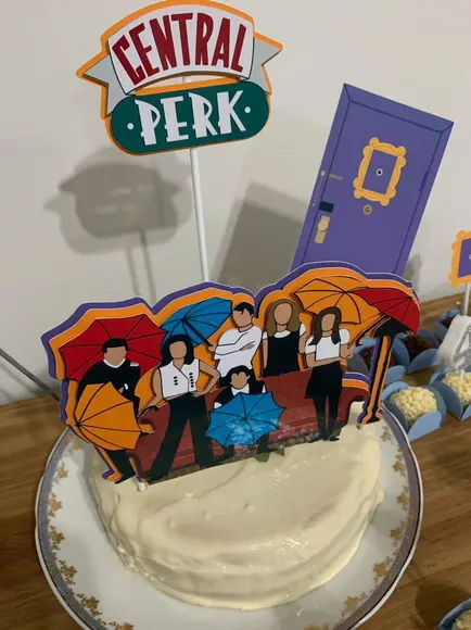 Topo de Bolo Personalizado no Tema Friends!