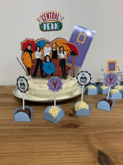 Topo de Bolo Personalizado no Tema Friends!