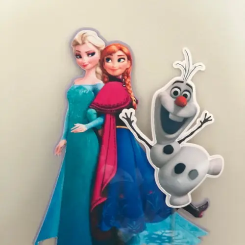 Topo de Bolo Personalizado no Tema Frozen