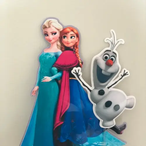 Topo de Bolo Personalizado no Tema Frozen