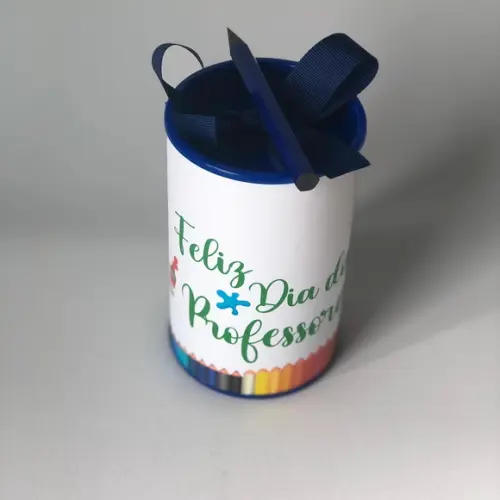 Tubo Cofre Personalizado no tema Dia dos Professores
