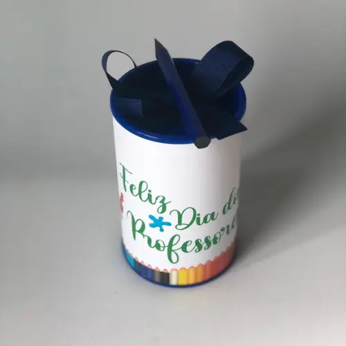 Tubo Cofre Personalizado no tema Dia dos Professores