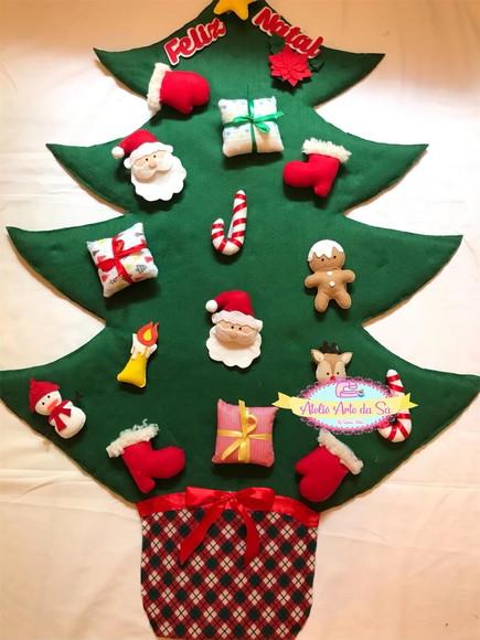 Árvore De Natal Em Feltro Infantil Montessori