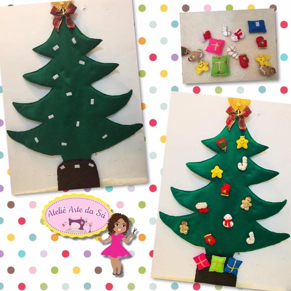 Árvore de Natal em Feltro Infantil Montessori