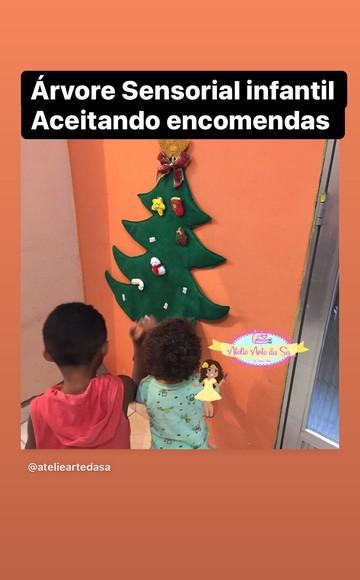 Árvore de Natal em Feltro Infantil Montessori