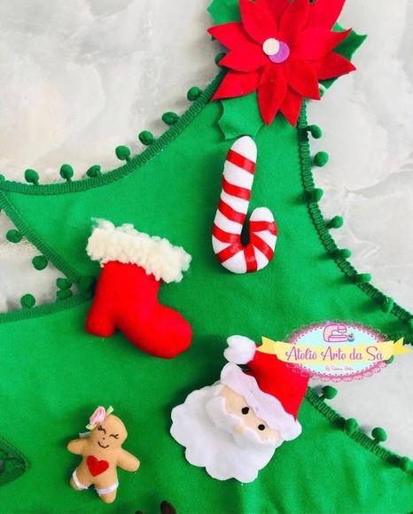 Árvore De Natal Em Feltro Infantil Montessori