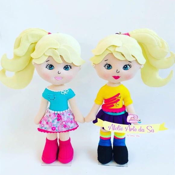 Boneca da Polly pocket em feltro