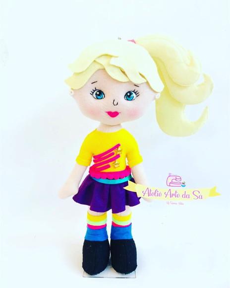 Boneca da Polly pocket em feltro
