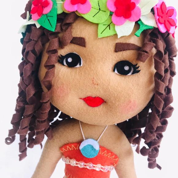 Boneca Moana em feltro