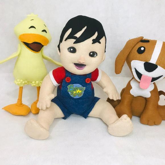 Boneco Bento , Toto e Patinho