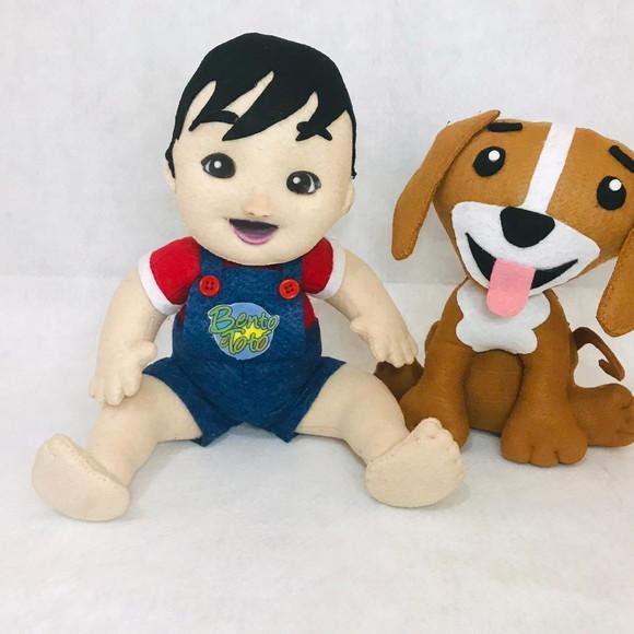 Boneco Bento e Toto em Feltro