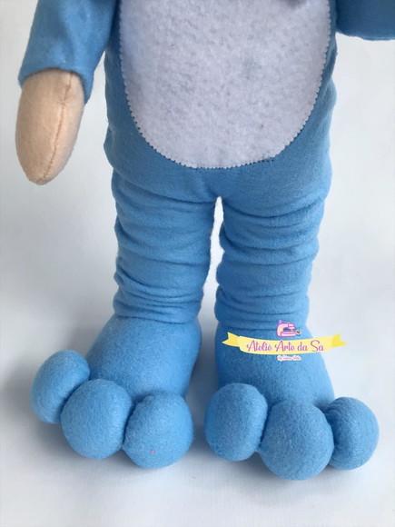 Boneco em Feltro com Fantasia de Coelho