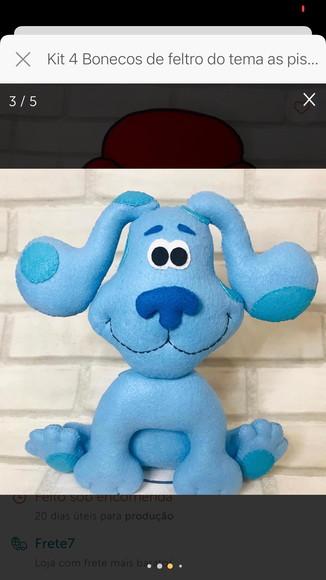 Boneco Magenta Em Feltro Do Desenho As Pistas De Blue
