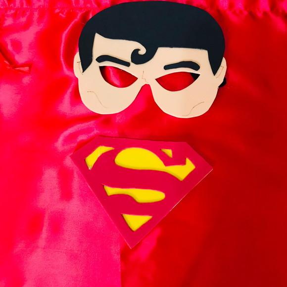 Capa e Máscara de Super Heróis - Super Homem - Minimo de 10