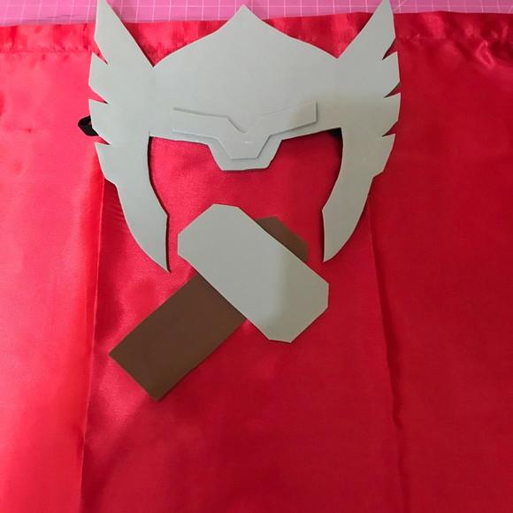 Capas e Máscara de Super Heróis - Thor