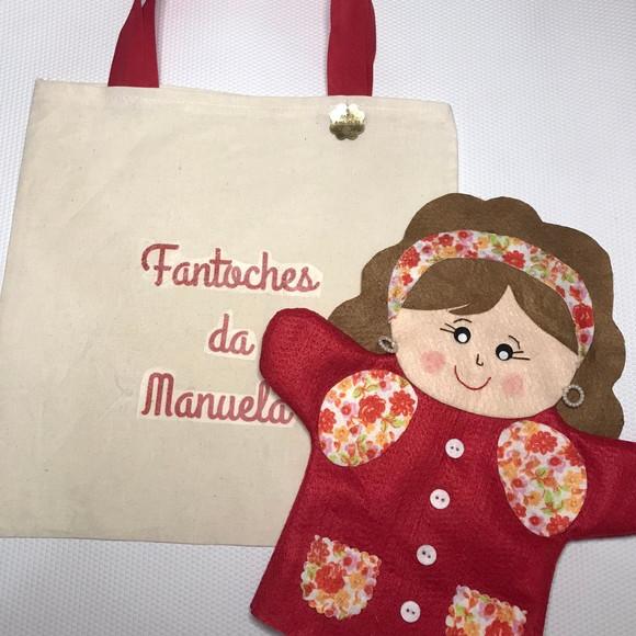 Fantoche em feltro da família