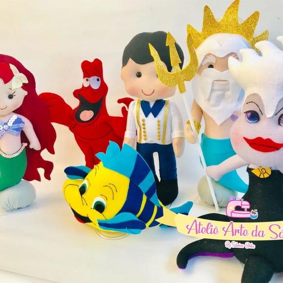 Kit Ariel em Feltro Completo Luxo