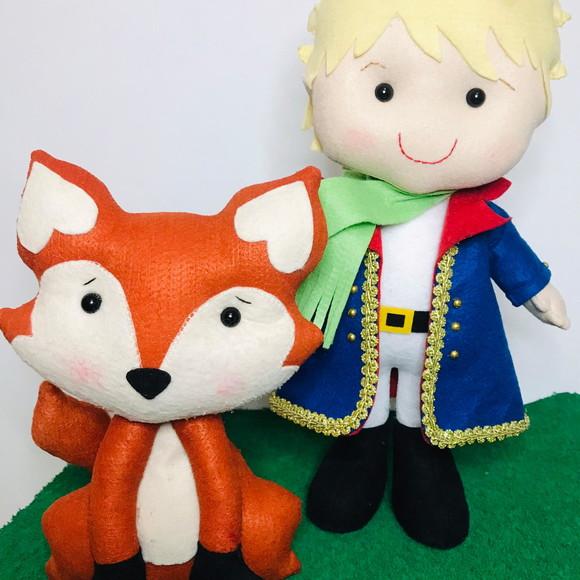 Kit Pequeno Príncipe em Feltro Luxo e Raposa