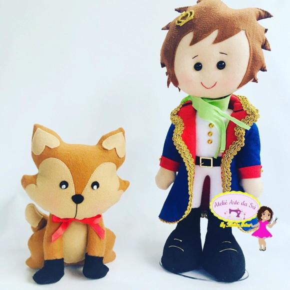 Kit Pequeno Príncipe em Feltro Luxo e Raposa