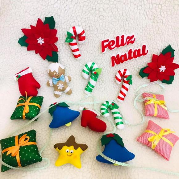 Pingentes de Natal para Árvore em Feltro