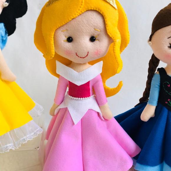 Princesa Aurora / bela adormecida em feltro
