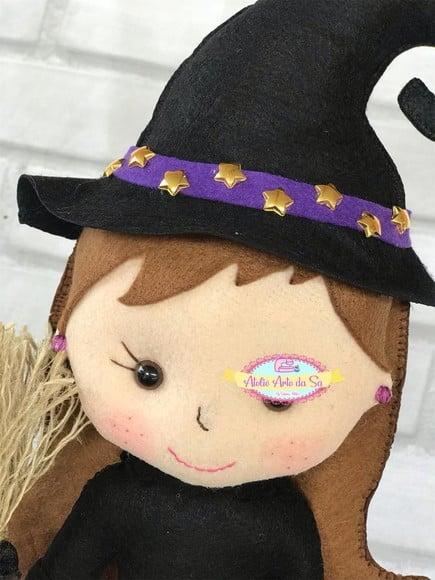 Boneca Bruxinha Em Feltro Halloween Dias Das Bruxas