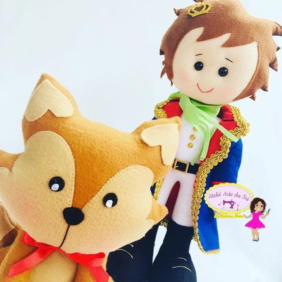 Kit Pequeno Príncipe em Feltro Luxo e Raposa