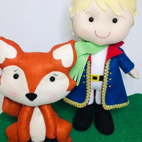 Kit Pequeno Príncipe em Feltro Luxo e Raposa