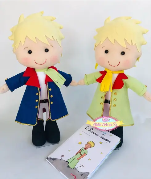 2 Pequeno Príncipe em Feltro Luxo