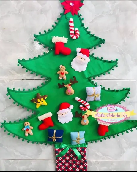 Árvore De Natal Em Feltro Infantil