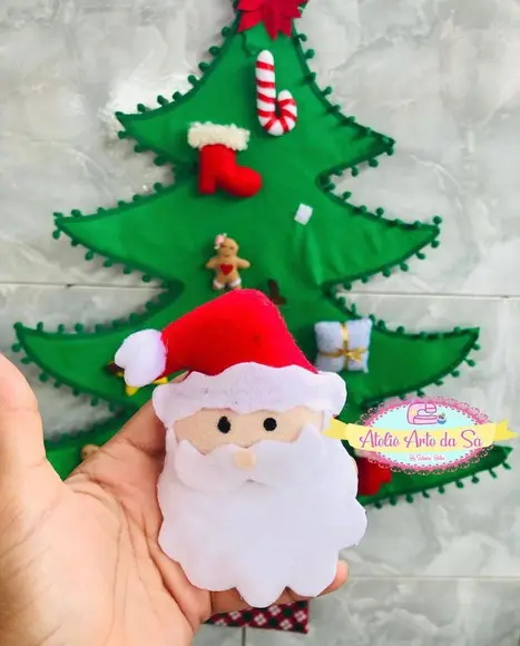 Árvore De Natal Em Feltro Infantil Montessori