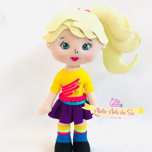 Boneca da Polly em feltro