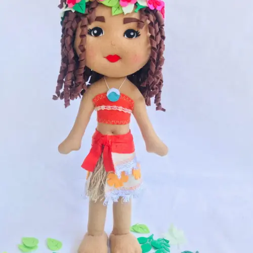 Boneca Moana em feltro